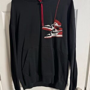Nike Black and Red Men's Sweater